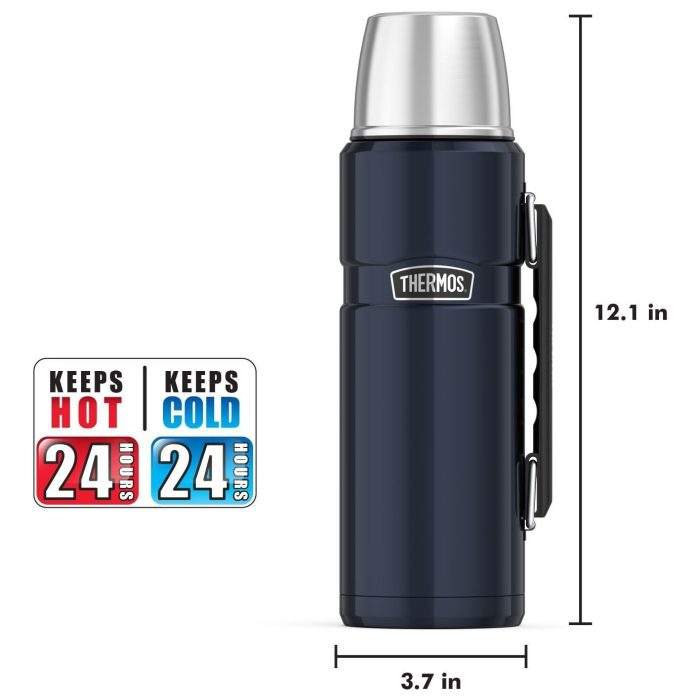 6014_buyuk_4 Thermos 1.2 lt. - Gece Mavisi