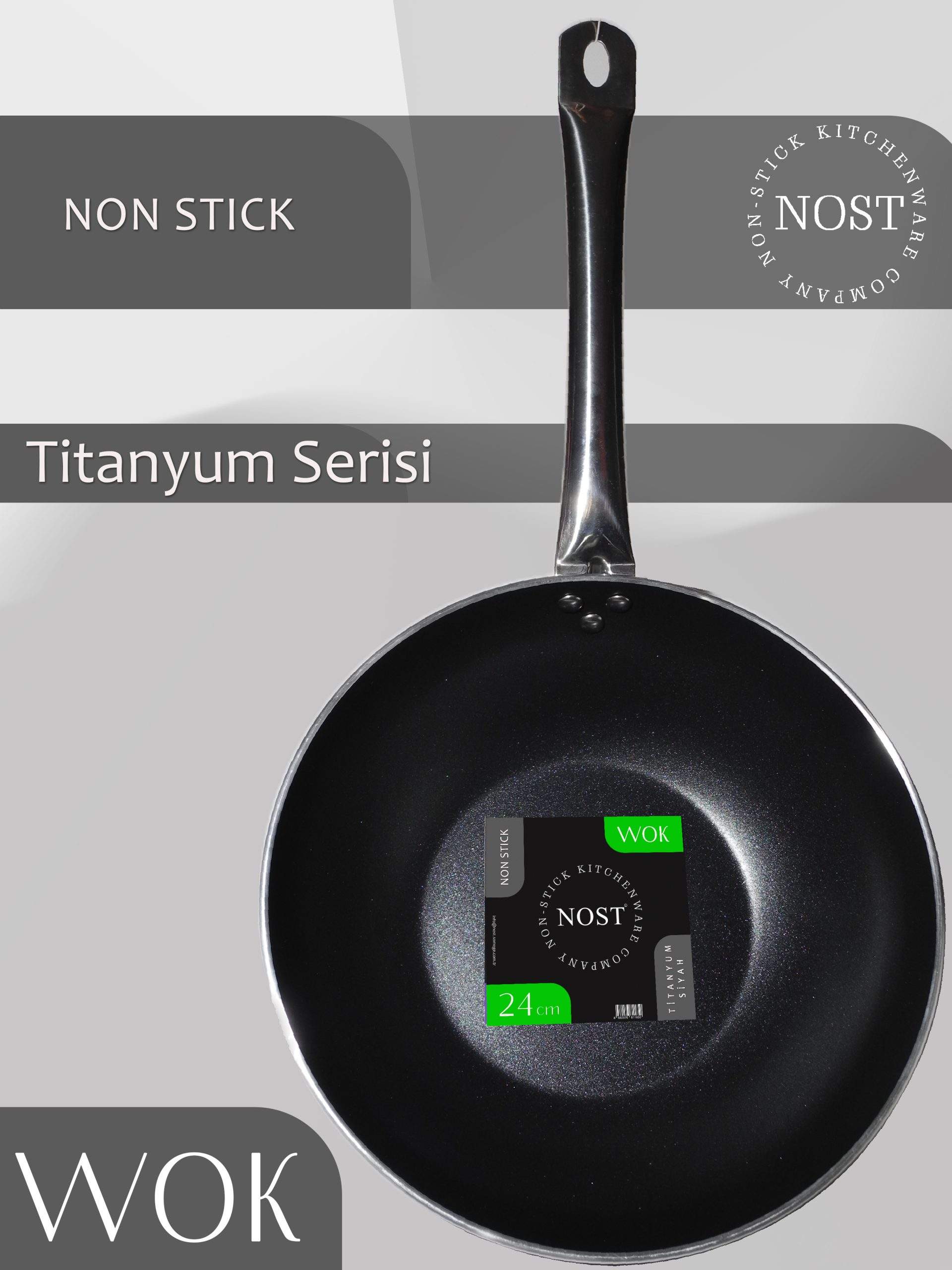 NOST TİTANYUM PRO WOK 24 NOST TİTANYUM PRO WOK 24