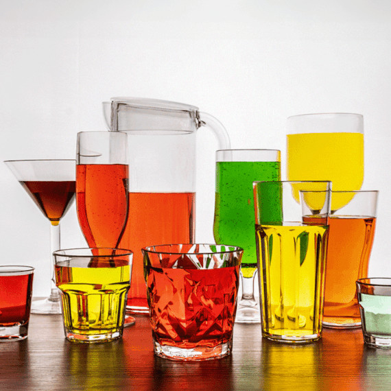 içecekler Kırılmaz Meşrubat - Su Bardak Prizma 400 ml ( 4 ad. )