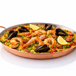 PAL00KL526GR Kalay kaplı bakır paella tavası ürün görünümü