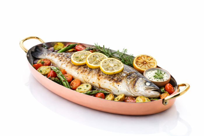 TV30KLOVL524MG Modern Bakır Riviera Oval Balık & Fırın Tavası